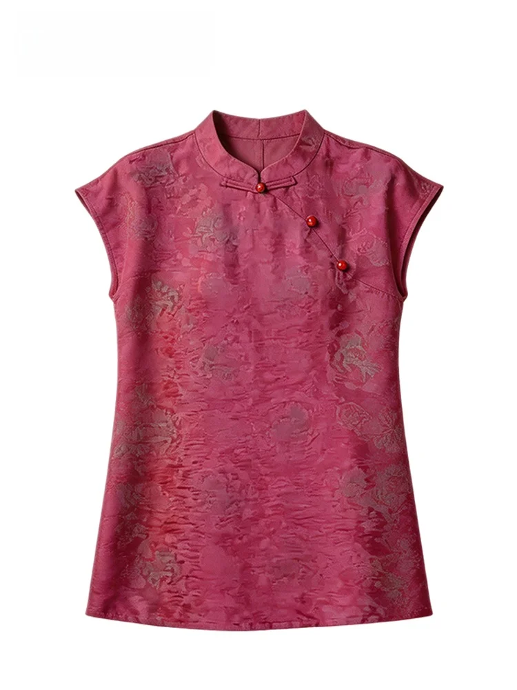

Cara CLUB plus Size Traditional Chinese Style Sleeveless Vest Women's Summer New Style Retro National Trend Top