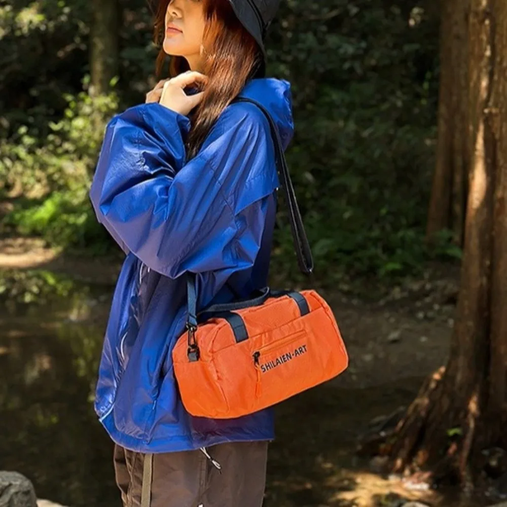 

Polyester Travel Crossbody Bag Lightweight Solid Color Single Shoulder Bag High-capacity Japanese Style Messenger Bag Men Women