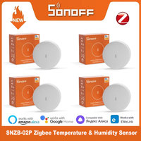 SONOFF SNZB-02P Zigbee Temperature and Humidity Sensor,Smart Home Thermometer Detector,Work with Alexa Google Home Smartthings