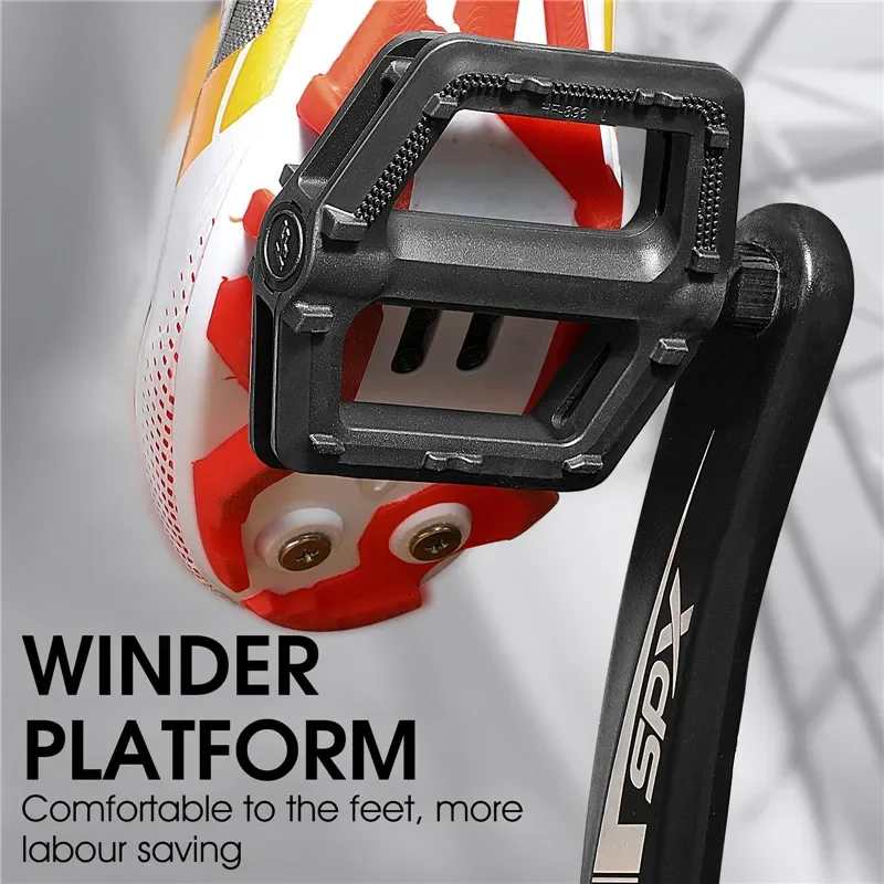 WEST BIKING Bicycle Pedal Ultralight Nylon Reflective MTB Road Bike Pedal Anti-slip DU Cycling Flat Pedals Bike Accessories