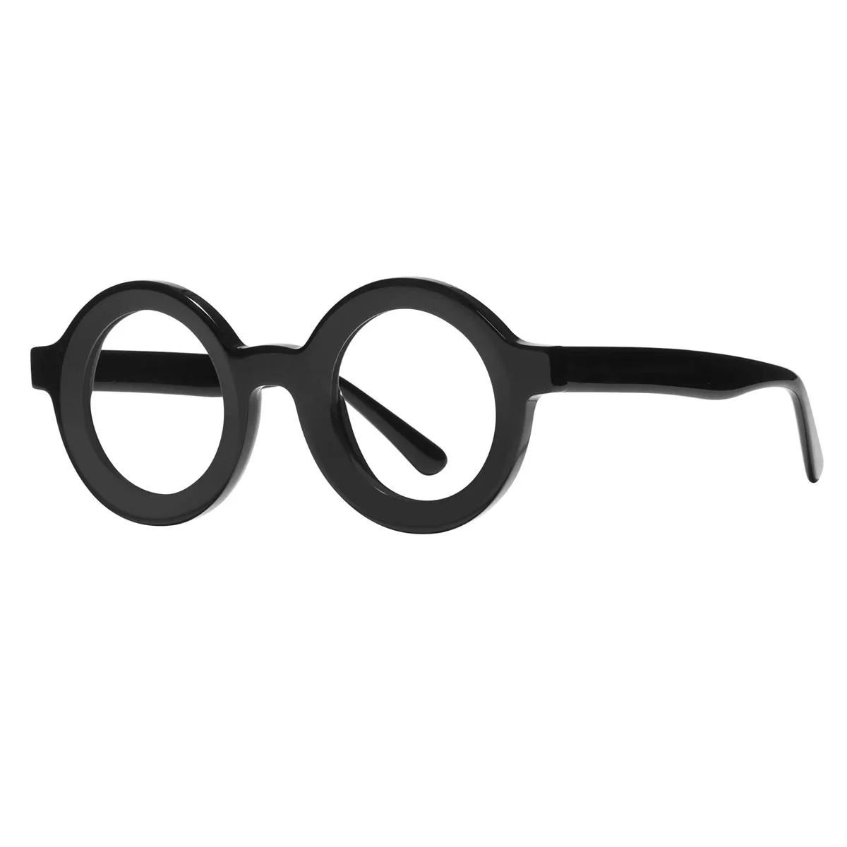 

FYTOO Retro Round Fashion Glasses: Black & Tortoise Shell Styles for Timeless Daily Looks 23103