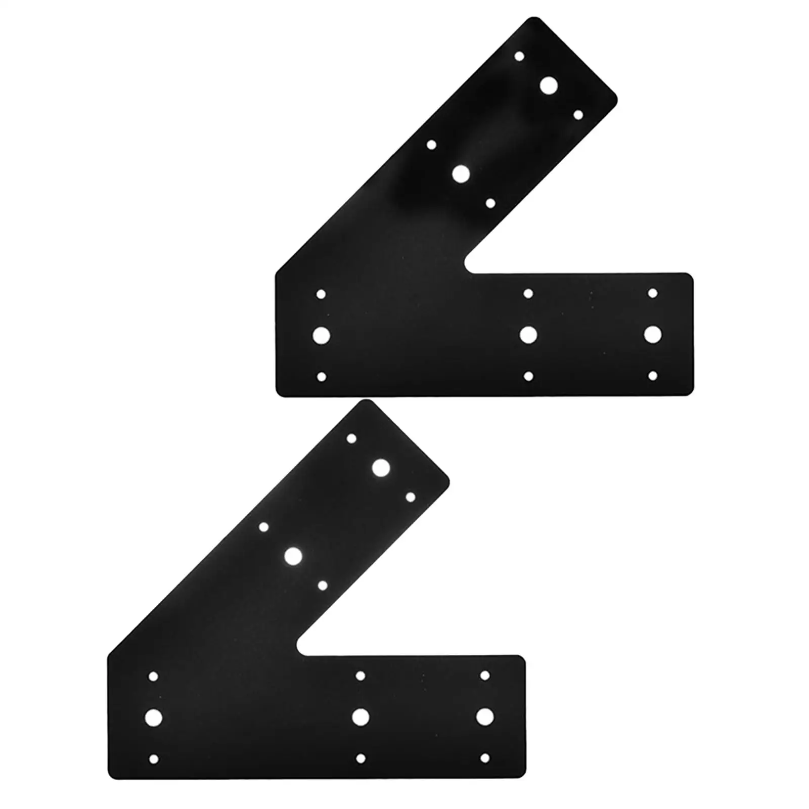 2 Pieces 45 Degree Angle Bracket Leg Bracket Post Bracket Mending Plate for