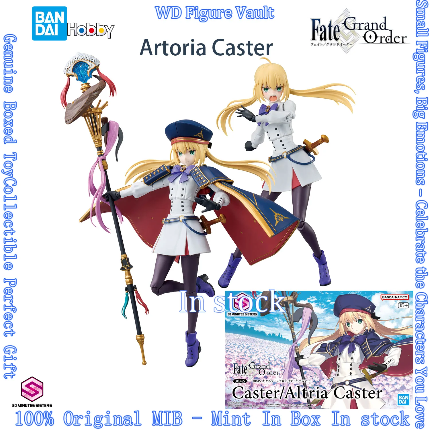 

В наличии: Оригинальный сборный модельный набор Bandai 30MS Altria Caster Fate/Grand Order FGO