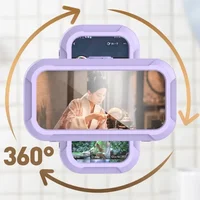 Support de téléphone de douche étanche, Angle de Rotation réglable, support mural télescopique pour salle de bains et cuisine 4