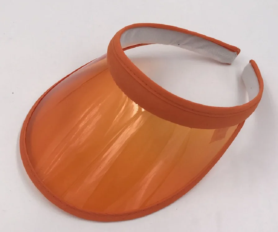 Modische Sommer-Outdoor-Sport-Sonnenschutzkappe Unisex Transparenter Plastik-Visor-Hut Bonbonfarbener PVC-Sonnenschutzhut UV-Schutzhut – Detail 6