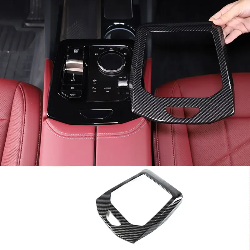For BMW 5 Series  G60 2024 ABS carbon fiber car styling car center control gearbox cover sticker car interior accessories