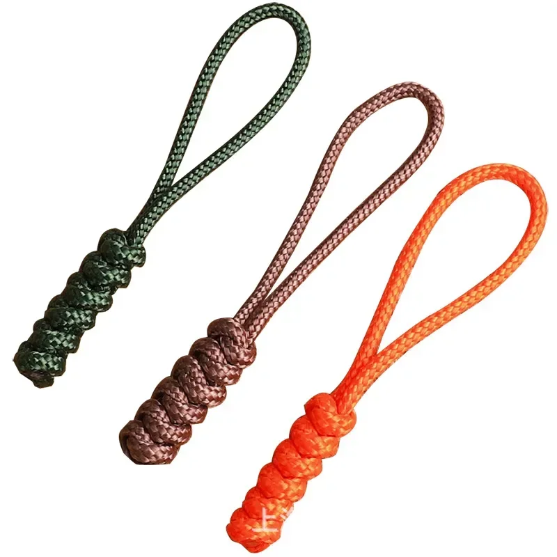 5pcs Handmade Snake Knot Paracord Bag Zipper Puller Drawstring Repaired replacement Zipper Pull Accessories