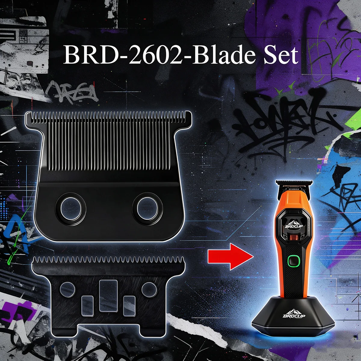BRDCLIP Hair Trimmer Shaver Mesh Blade Hair Clipper with Blade Replacement Professionally Compatible with BRD-2601-2602-2603
