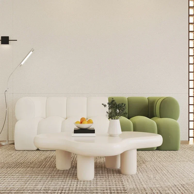 Minimalist Nordic Living Rooms Sofa Fabric Creative Leisure Medieval Simple Luxury Sofa Lazy Designer Modern Sillon Furniture image 4