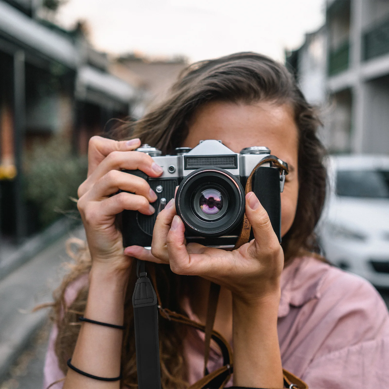 

LALAFINA Camera Neck Strap Ergonomic Design Sling for All Types Comfortable Shoulder Support for Photographers