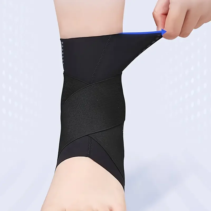 1PC Pressure Strap For Ankle Protection Compression Ankle Brace For Women & Men Black Anti Slip Straps Fasciitis & Injuries