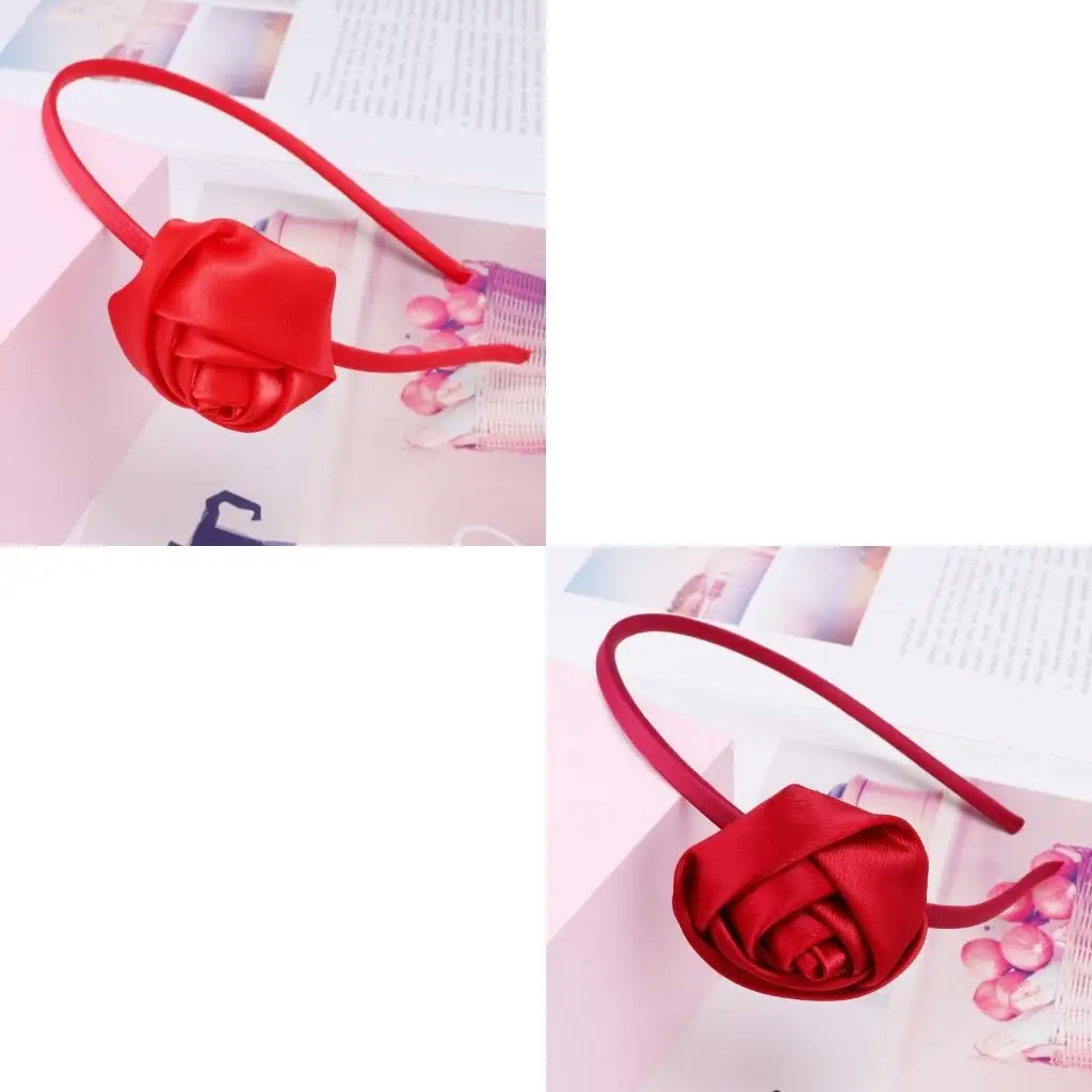 

652F Vintage Floral Headband Valentine Headband For Women Rose Headband Rose Flower Headband Flower Crown Wedding Headband
