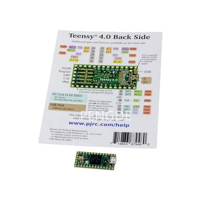 Spot Teensy 4.0 DEV-15583 600MHz Cortex-M7 iMXRT1062 development board