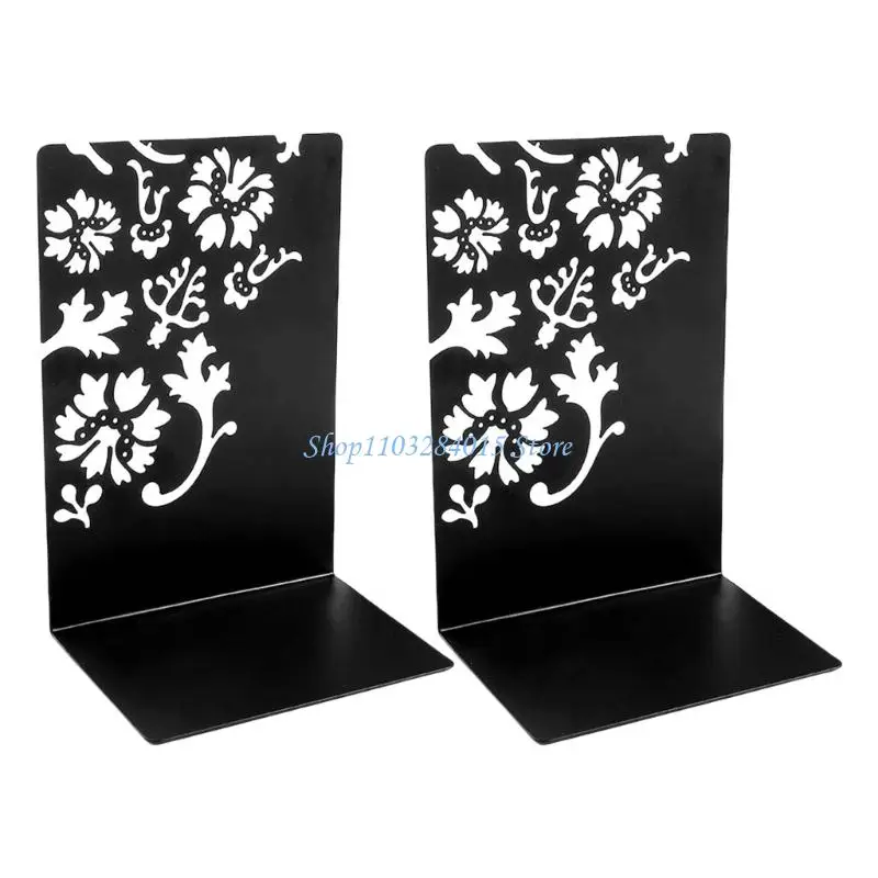 R6FF 2PCS BOOK ينتهي للأرفف المجوفة الزهرة المعدنية BOONDENS HUCKIGH #1