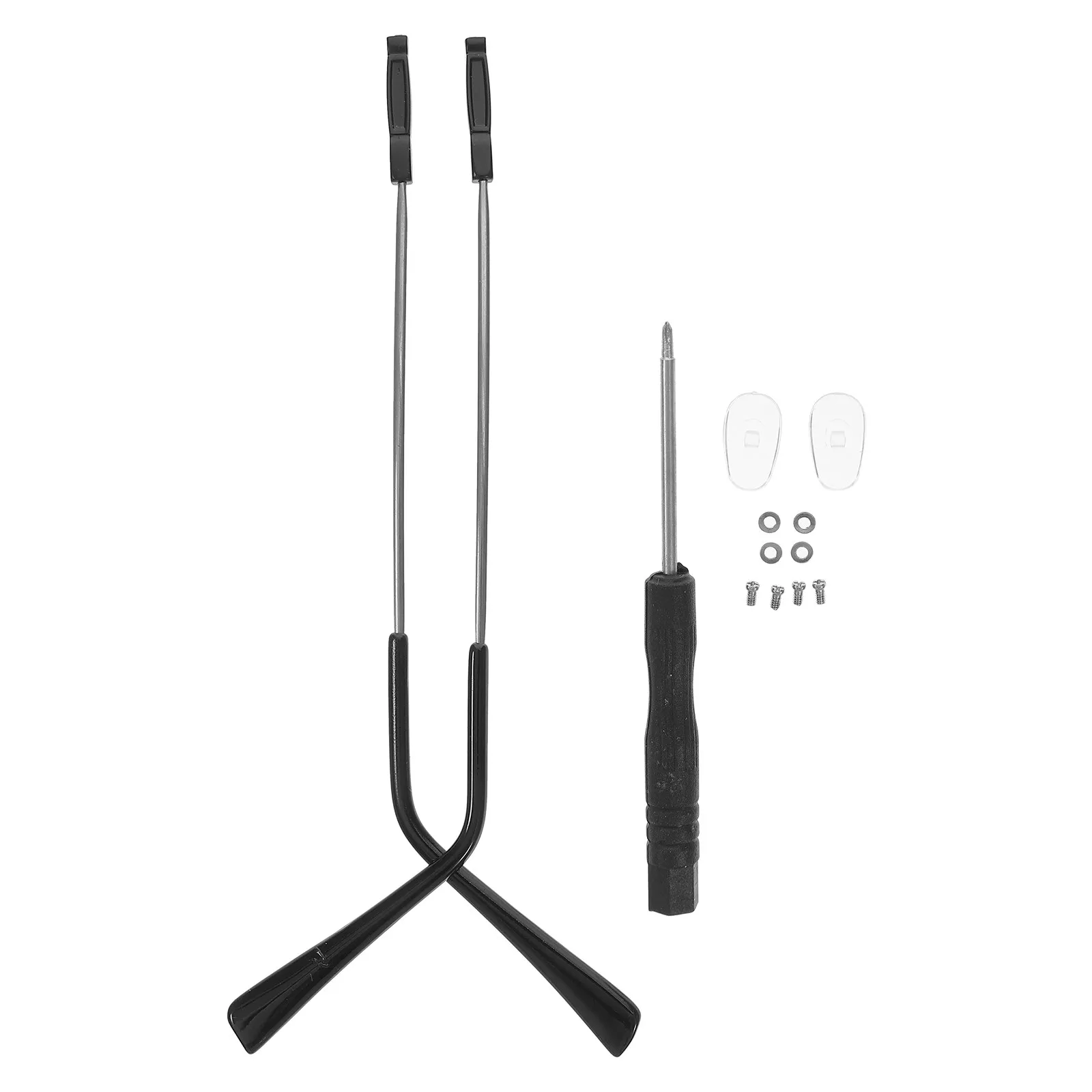 

1Pair Metal Eyeglasses Replacement Temple Lightweight Collision Resistant Wear Resistant Universal Glasses Arm Leg