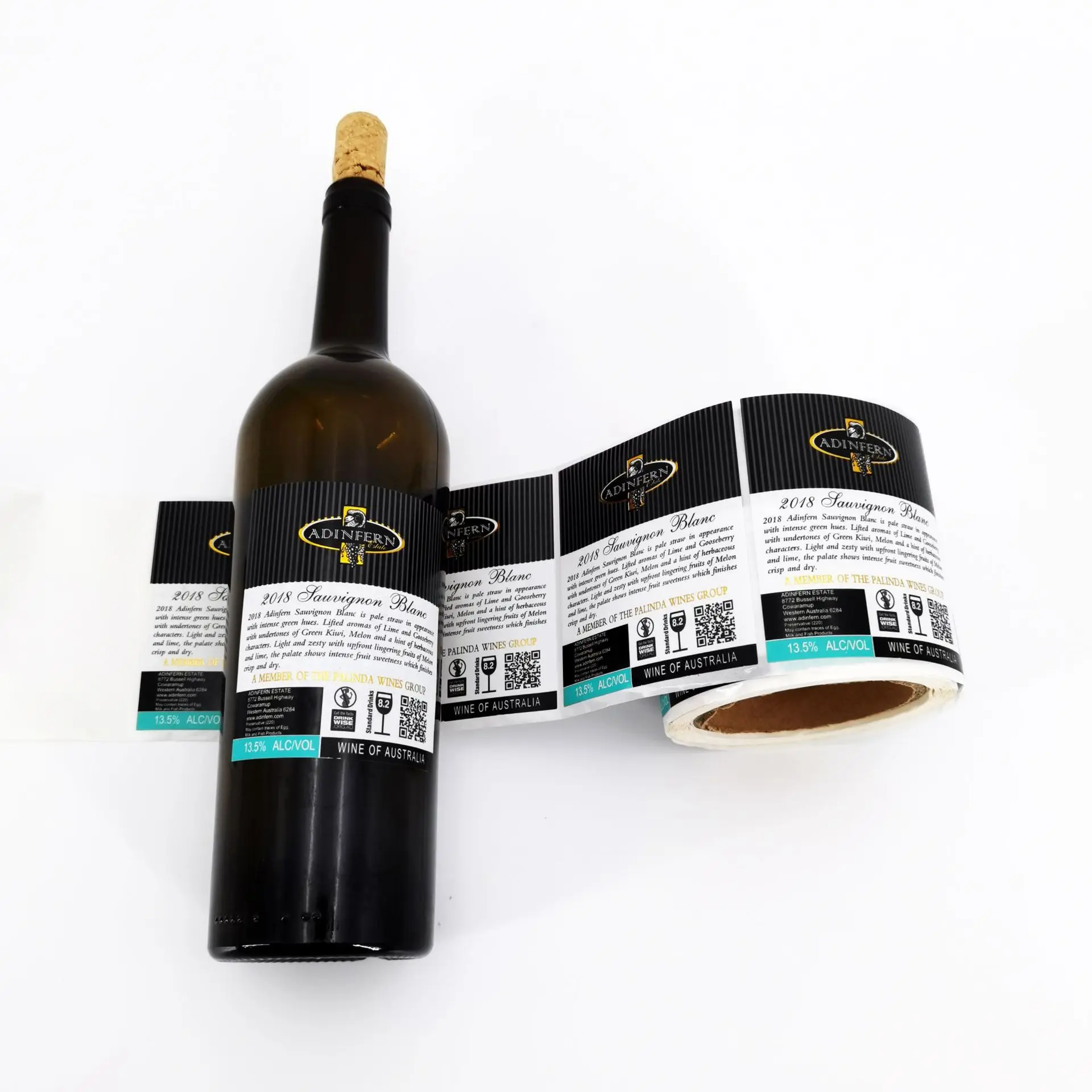 Maßgefertigte Goldpapier-Weinetiketten 750ml Rotwein-Dekoration Farbetiketten mit Ihrem Eigenen Logo-Design – Detail 3