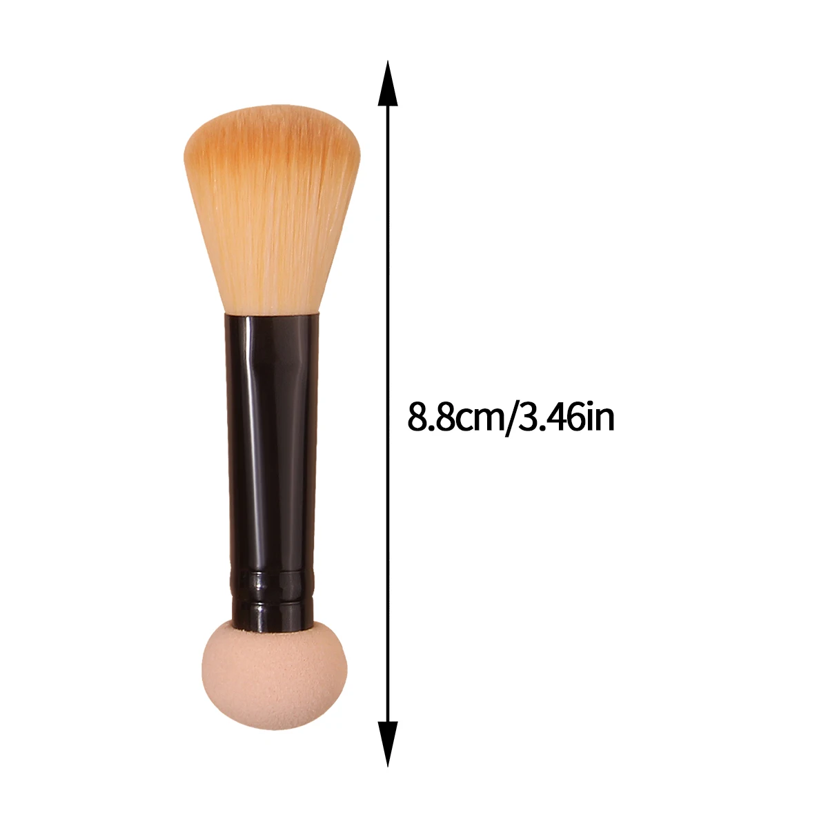 Pinceau de maquillage à double tête, 3 pièces, à la mode, pour plâtrage lâche, correcteur, conception de tête en éponge, outil de beauté multifonctionnel