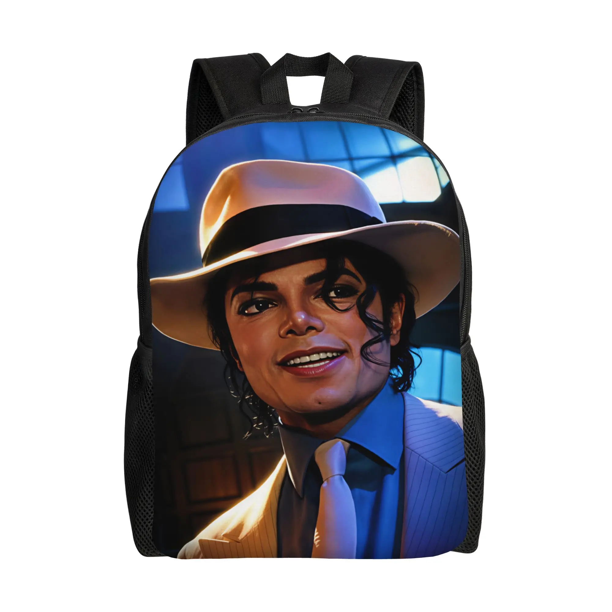 Michael Jackson Backpack  Novelty Backpacks Student Unisex Camping Print High School Bags High Quality Rucksack