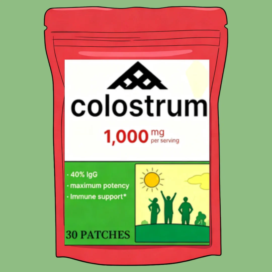 Colostrum Complex Transdermal Patches with Vitamin C, Zinc Support Immune System 30 Patches