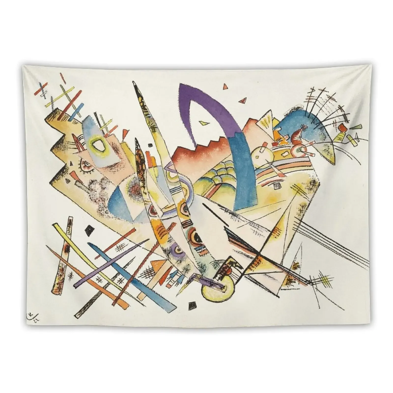 

HD Untitled, by Wassily Kandinsky. 1926 aprox Tapestry Wall Hanging Decor Wall Deco Aesthetics For Room Tapestry