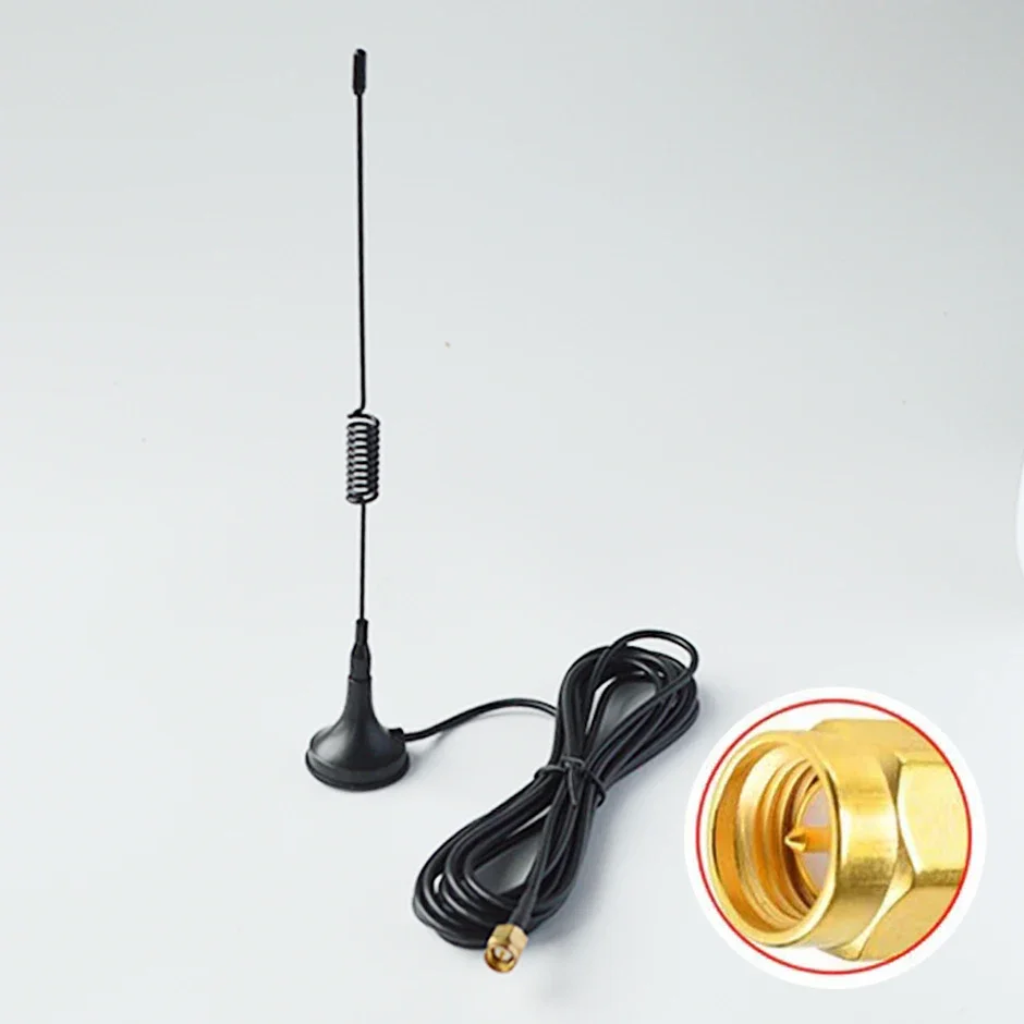 GSM GPRS هوائي 900 -1800Mhz 3M 3dbi SMA ذكر كابل التحكم عن بعد قاعدة مغناطيسية #3