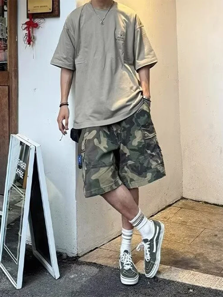 

Американская камуфляжная спецодежда, десантник orts, мужская летняя повседневная свободная посадка, прямая нога, смесь хлопка, универсальная, пять четвертей...