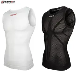 DAREVIE ciclismo primera capa hombre compresión sin costuras mujeres bicicleta ciclismo deportes interiores primera capa camiseta interior capa Base de bicicleta