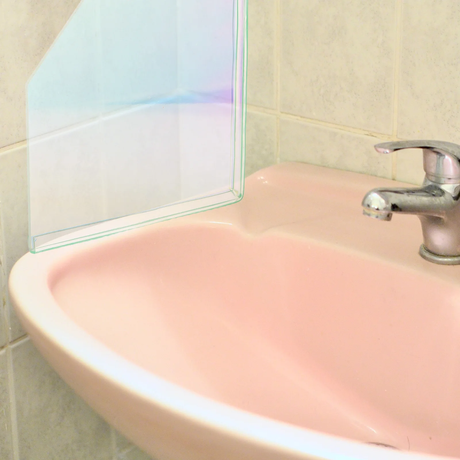 

1 Pair Acrylic Splash Guards Self-Adhesive Waterproof Bathtub Corner Baffles For Shower Tub Sink Bath Screen Water Blocker
