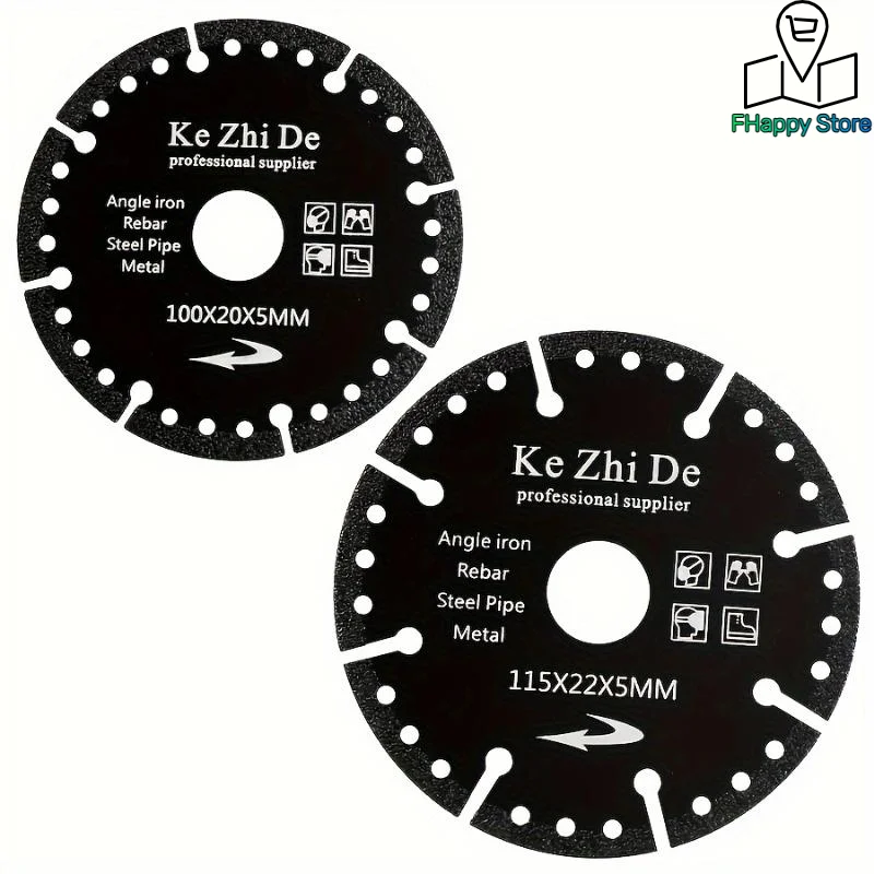 4 Inch 4.5 Inch Diamond Saw Blade Cutting Disc Metal Cutting Diamond Plate For Wood Plastic Iron Steel Aluminum Metal Sheets