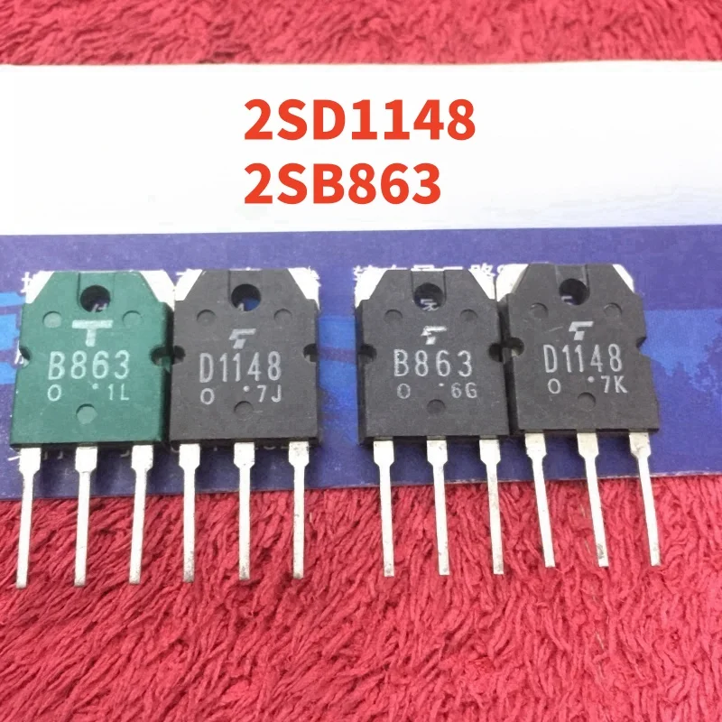 

5 pairs/10 pcs (5pcs 2SD1148+5pcs 2SB863) 100% new original 2SD1148 2SB863 D1148 B863 Audio amplifier pairing tube