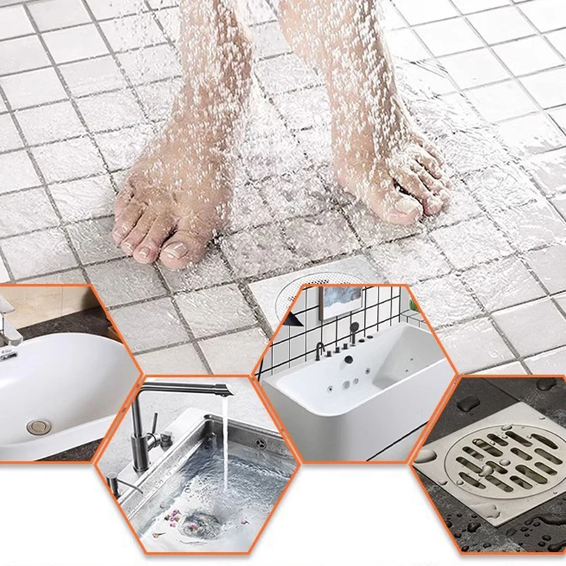 Disposable Cuttable Bathroom Kitchen Floor Drain Sticker Shower Sewer Mesh Filter Hair Catcher Kitchen Sink Sewer - view 3
