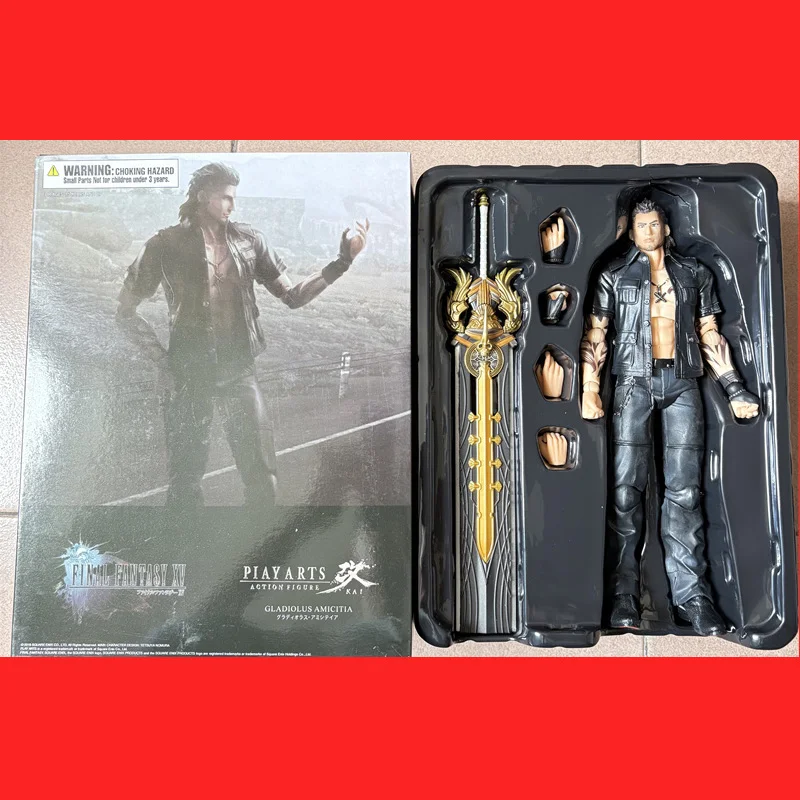 

PLAY ARTS XV Gladiolus Amicitia Action Figure Collection Model Toys Doll Joint Movable Bookshelf Room Decoration Gifts 27cm