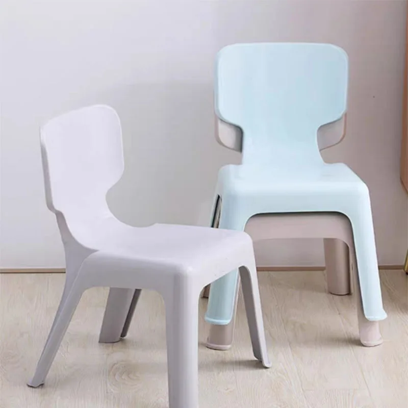 Household Fashion Creative Thickened Adult Dining Chair Stackable Backrest Chair Non slip Durable Leisure Plastic Chair