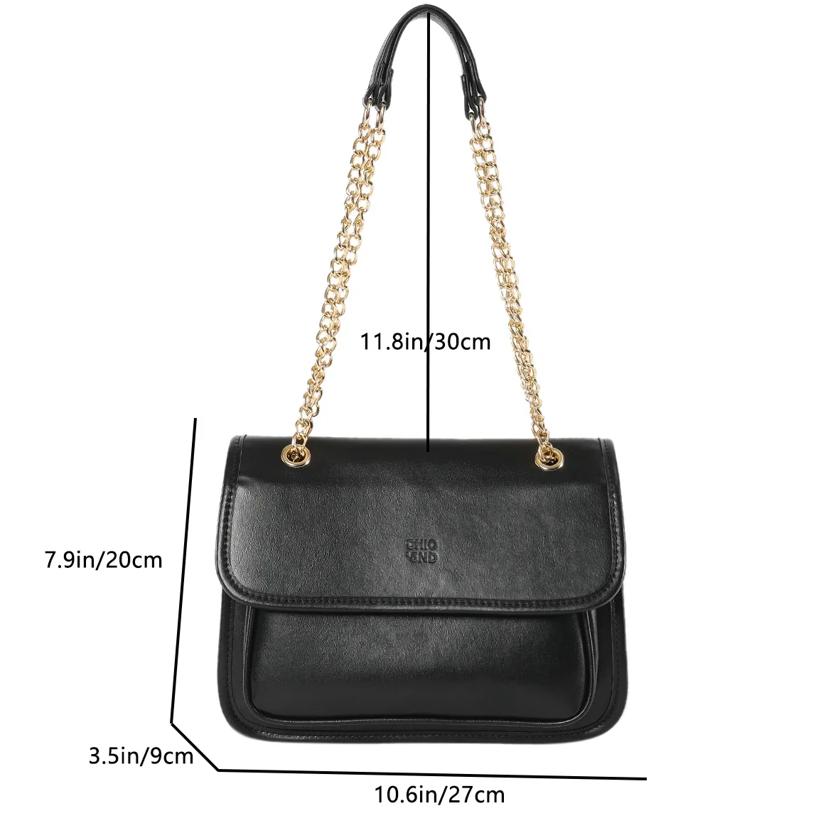 Luxury Handbag Black Coffee Women Bag Designer Underarm Shoulder Bag Top Quality Pu Leather Flap Messenger Bag Brand Sac A Main