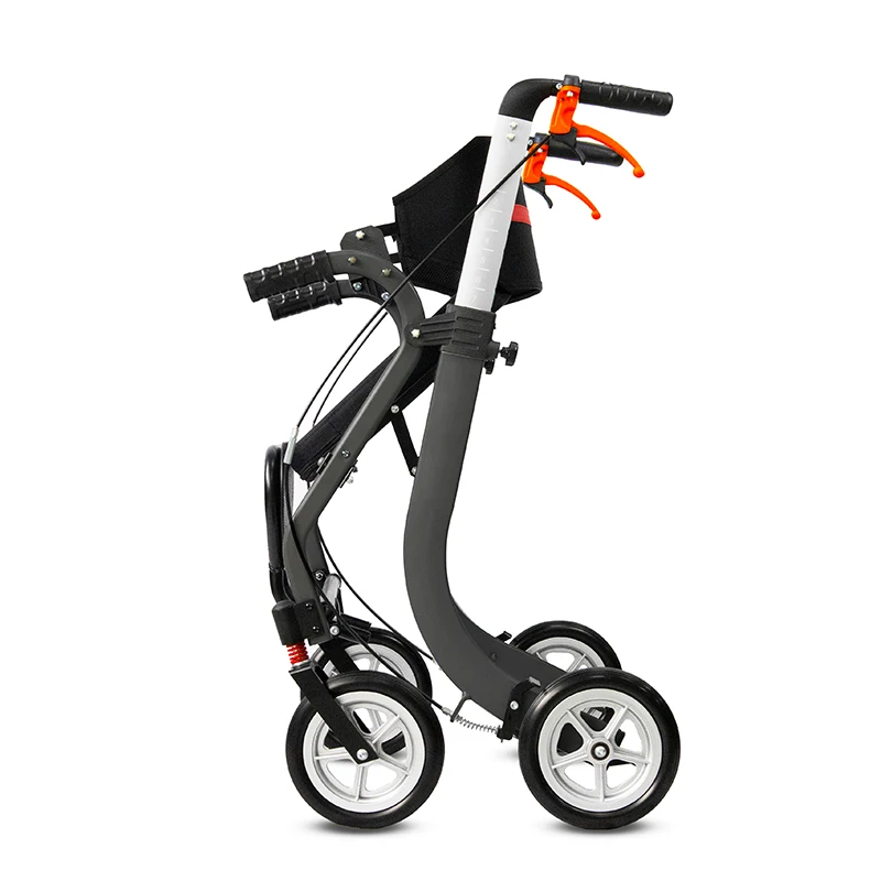 Handicapped Scooter for Elderly Rehabilitation Walking Aid Walker Rollator with Shopping Trolley