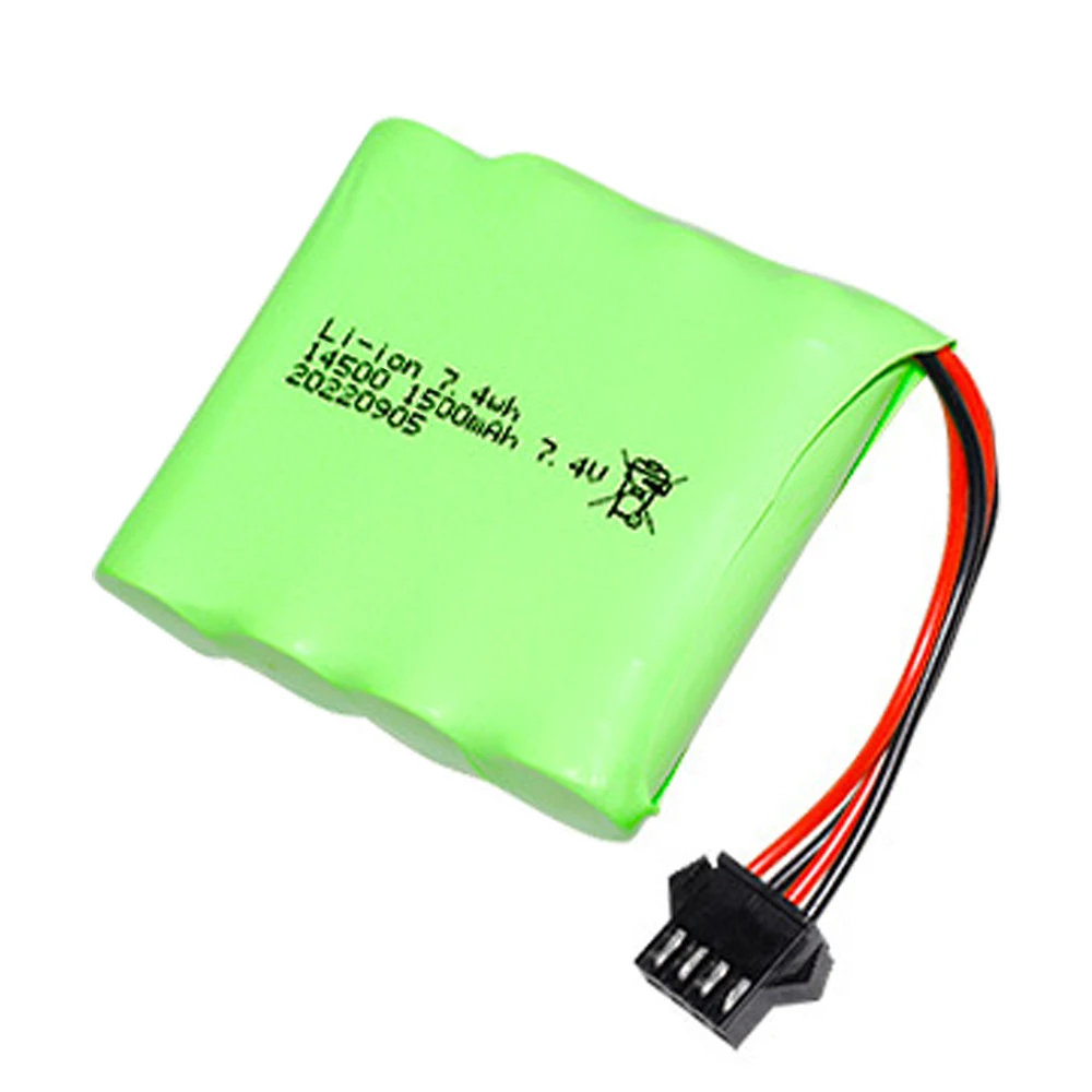 ชุดแบตเตอรี่ Lipo 2S 7.4V 1500mAh mAh สำหรับ DE36W 1:16RC รถออฟโรด4WD ความเร็วสูงอุปกรณ์ของเล่นสำหรับแข่งรถดริฟท์ปีนเขา