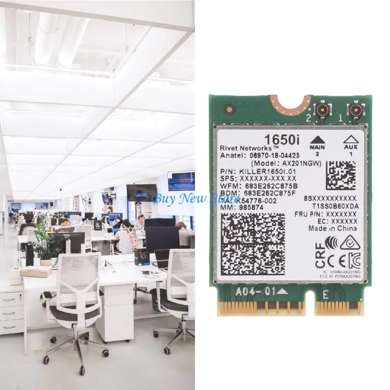 

20CE High-Speed Killer 1650i Dual-band Wireless Wifi6 Card Laptops 2.4Gbps