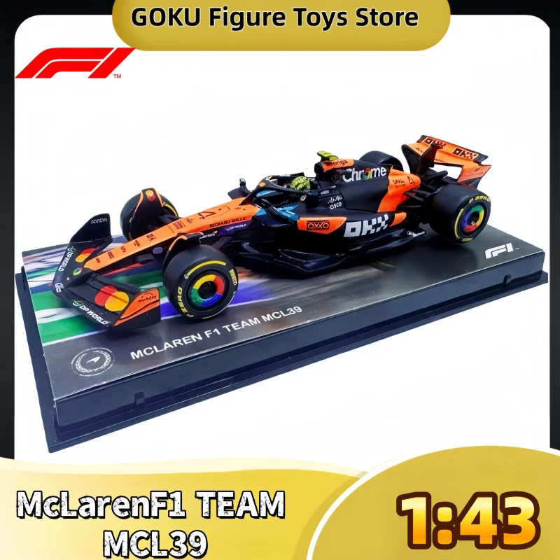 

Bburago 1:43 McLaren MCL39 F1 2025 г. # 4-Ландо Норрис # 81 Piastri FORMULA1, миниатюрная литая модель из сплава автомобиля, коллекция игрушек, подарки