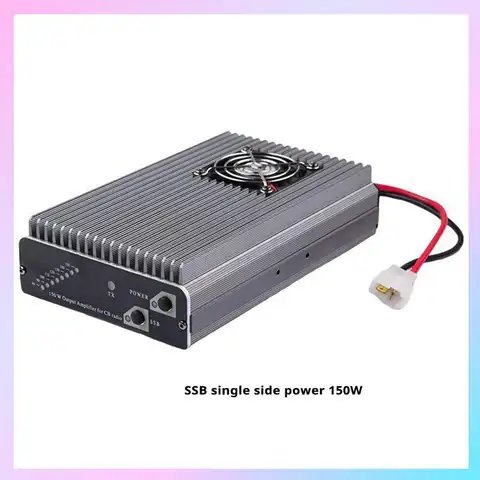 AB25-CB-27 Funkverstärker CB Kurzwellenverstärker Hochleistungs-Vollmodus 150 W 3 km-5 km Reichweite Schwarz