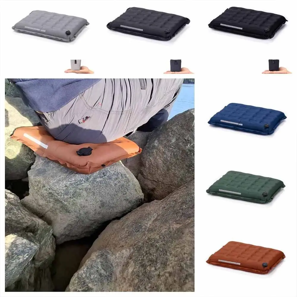 Thickened Inflatable Seat Cushion Moisture-Proof Reflective Strip Outdoor Seat Pad Lightweight Foldable Stadium Seat