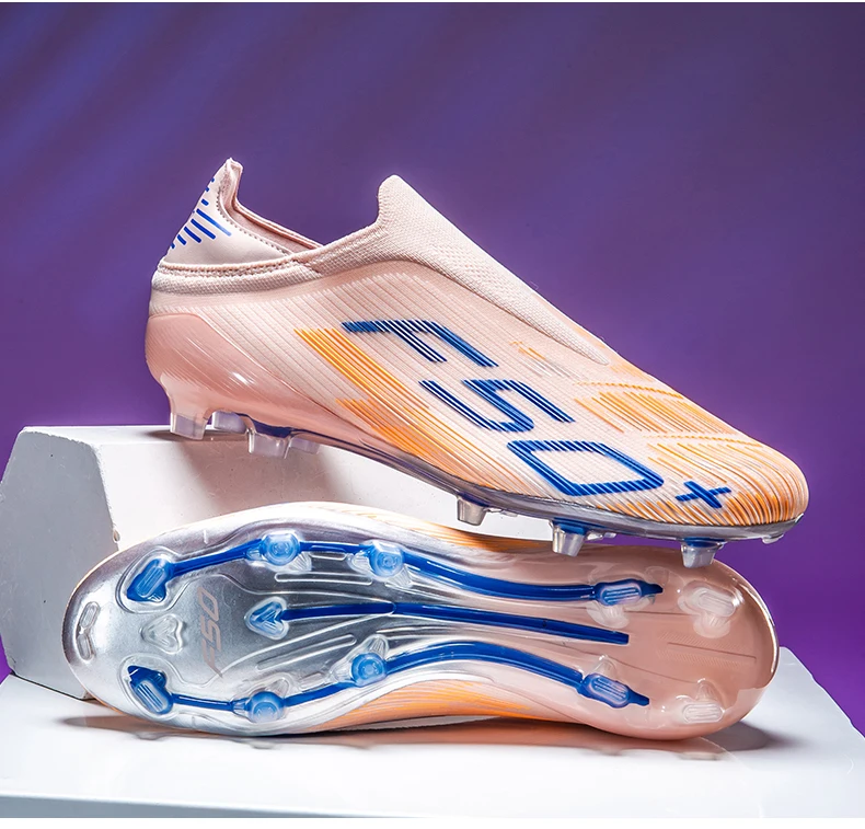 Neue Herren-Fußballschuhe für Hallen, Rasen und Futsal, Ultraleichte Sport-Profi-Fußballschuhe, Bequeme Erwachsenen-Rutschfeste Schuhe – Detail 12