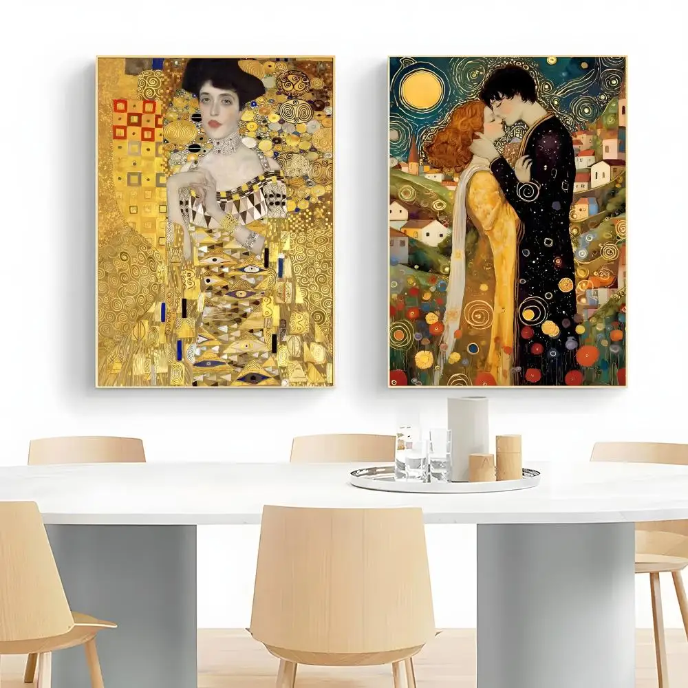 Frameless  K-Klimt Art Poster Wall Art Print Poster Decorative Mural Home Decor Gift Unframed
