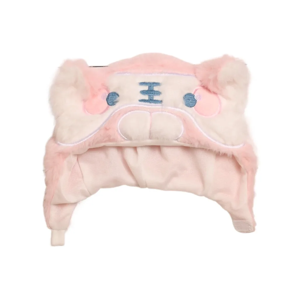 القط عروسة كارتون أفخم قبعة أفخم دمية على شكل حيوان الحيوان غطاء الأذن كوس القبعات تغيير لعبة خلع الملابس #5