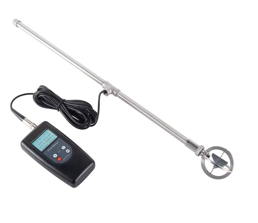 FM-100V5/ FM-200V6/FM-100V10 Flow Meter Open Channel Water Flow Velocity Tester