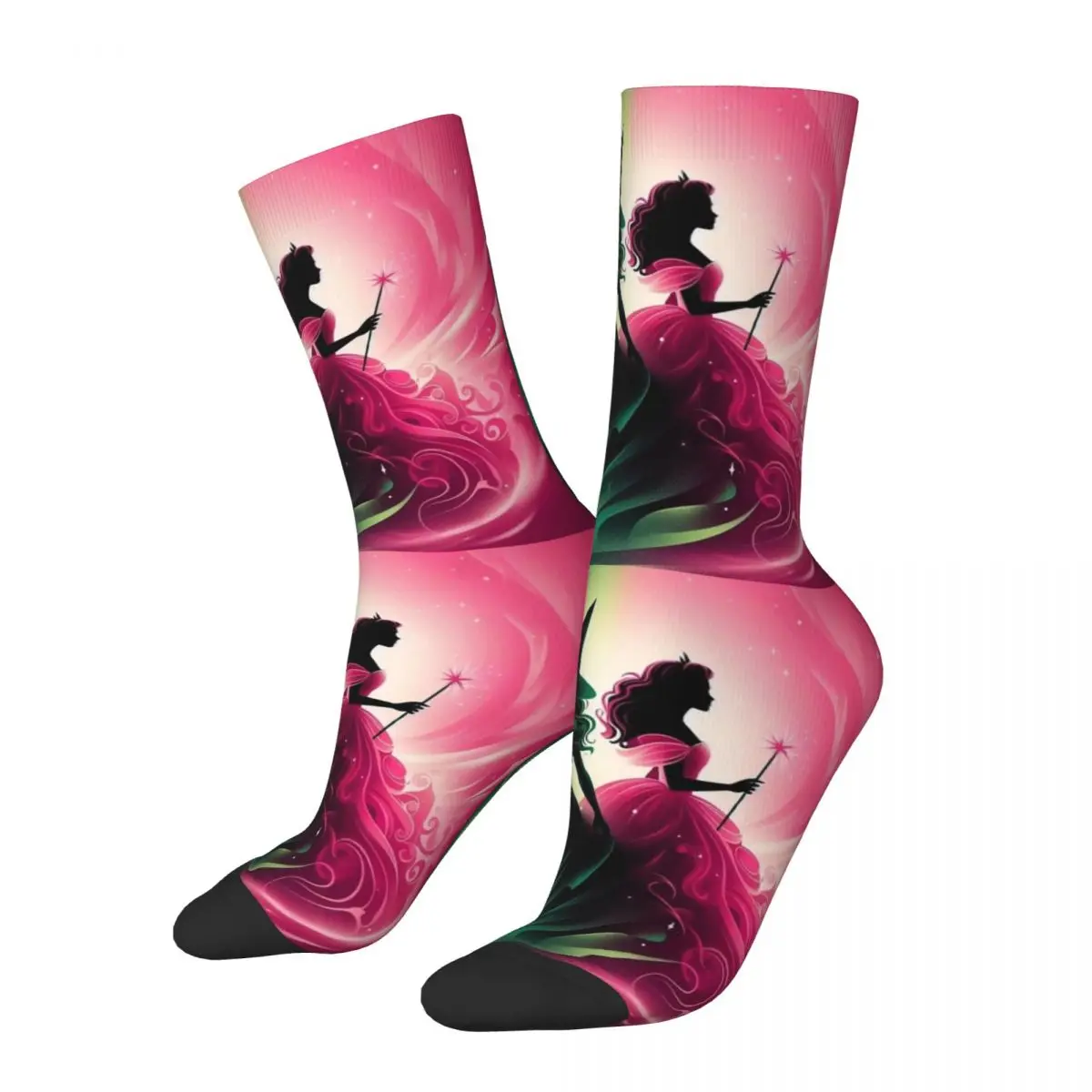 New Men's Socks Hip Hop Wicked Elphaba & Glinda Sock Polyester Movie Sport Women Socks Spring Summer Autumn Winter