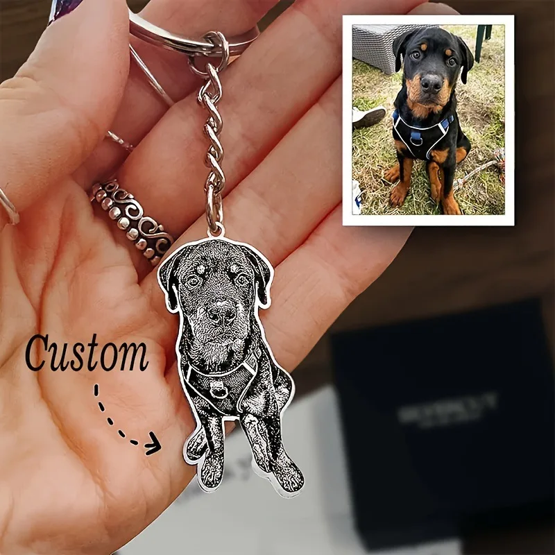 

Personalized Pet Portrait Necklace, Pet Enthusiast Pendant, Real Animal Design, High-Quality Carved Emotional Shopper Gift