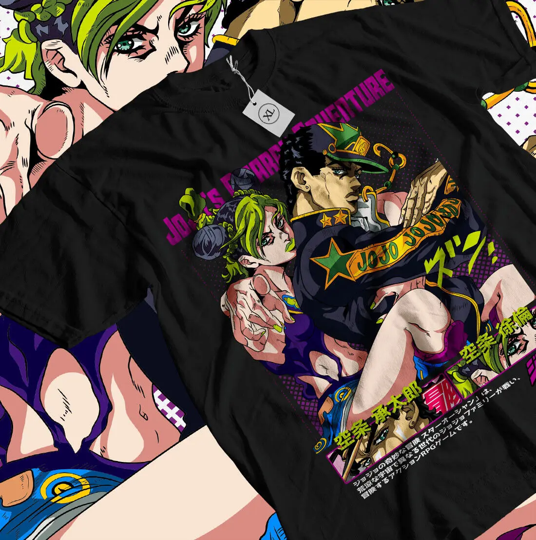 ジョリンジョジョの奇妙な冒険のアニメTシャツ,jjbaギフトシャツ,jotaro cujoh kujo