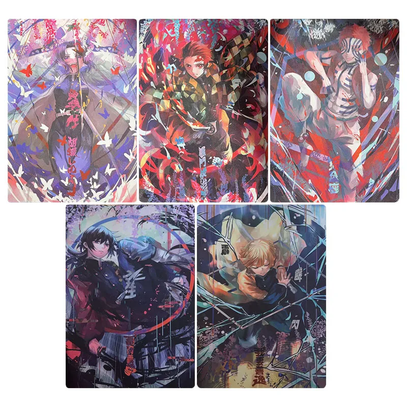 

Аниме Demon Slayer A4 карты Kochou Shinobu Agatsuma Zenitsu Tomioka Giyuu коллекционные карты подарки на Рождество и день рождения игрушки