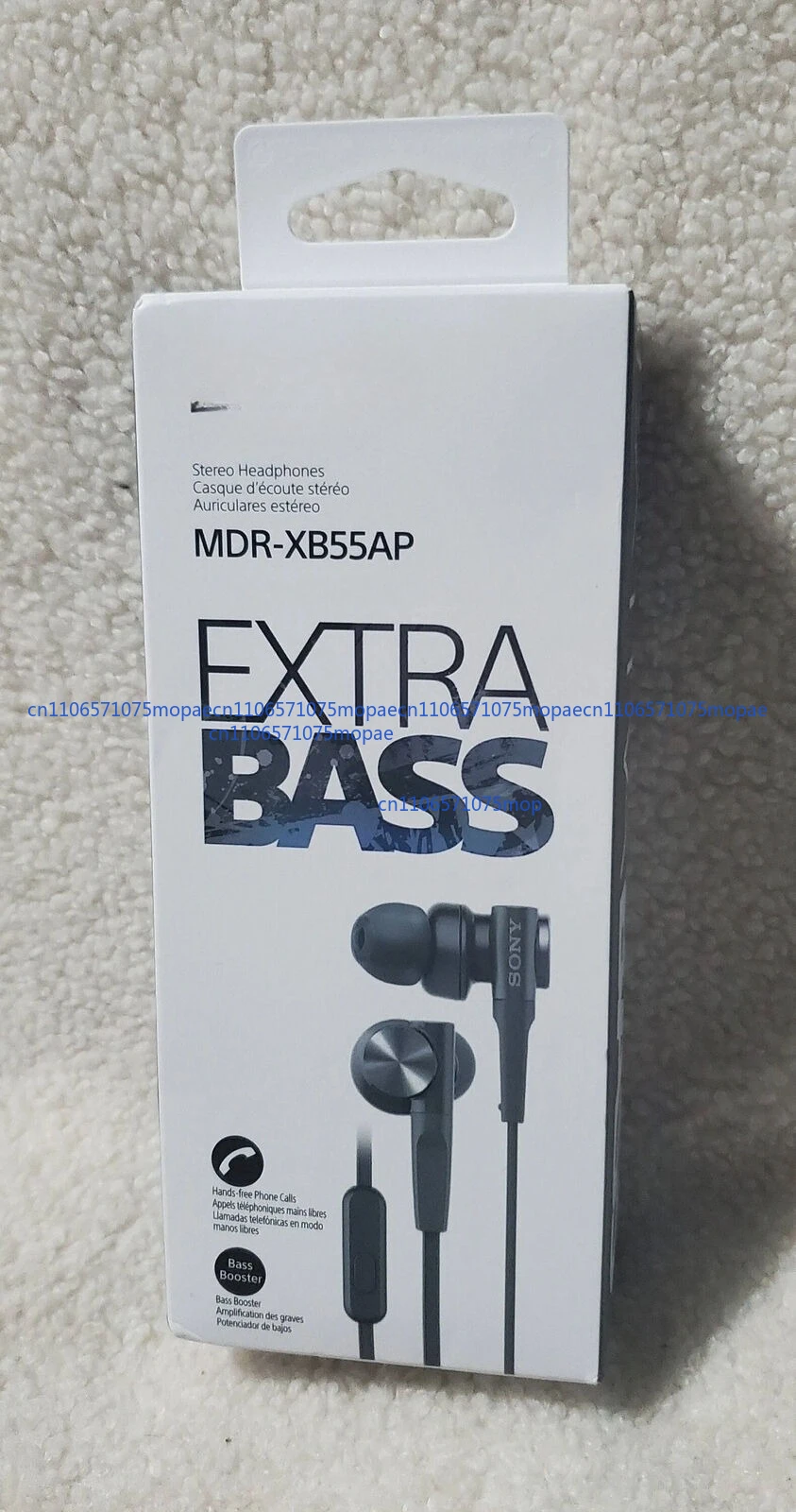 

Для наушников-вкладышей SONY MDR-XB55AP, усилитель басов, кабель с микрофоном