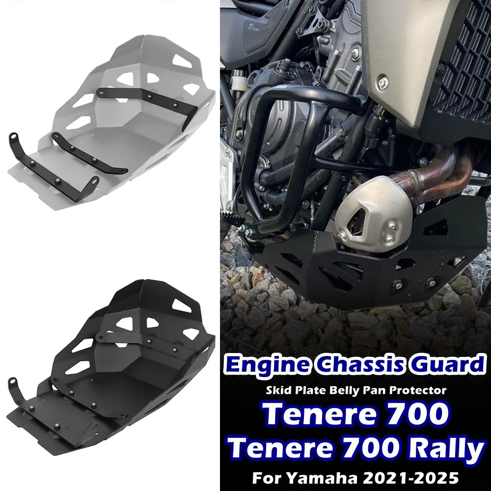 

For YAMAHA Tenere700 Tenere 700 Rally T7 2021 2022 2023 2024 2025 Motorcycle Engine Chassis Guard Skid Plate Belly Pan Protector